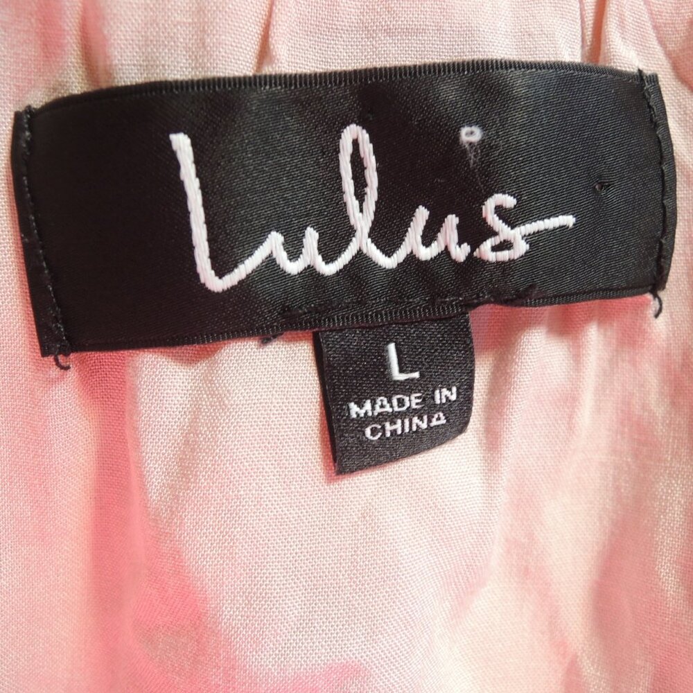 Lulus Renewed Romance Blush Pink Multi Floral Maxi Dress L - Picture 13 of 15